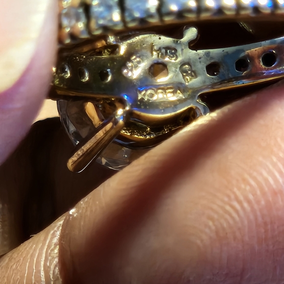 Vintage Absolute CZ Solitaire Eternity Size 7 Silver Ring - Picture 13 of 13